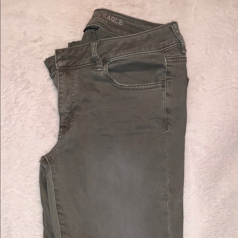 Olive green Capri pant